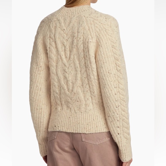 ASTR The Label Natalie Cable-Knit Cold-Shoulder Sweater Size XL NWT - Picture 5 of 10